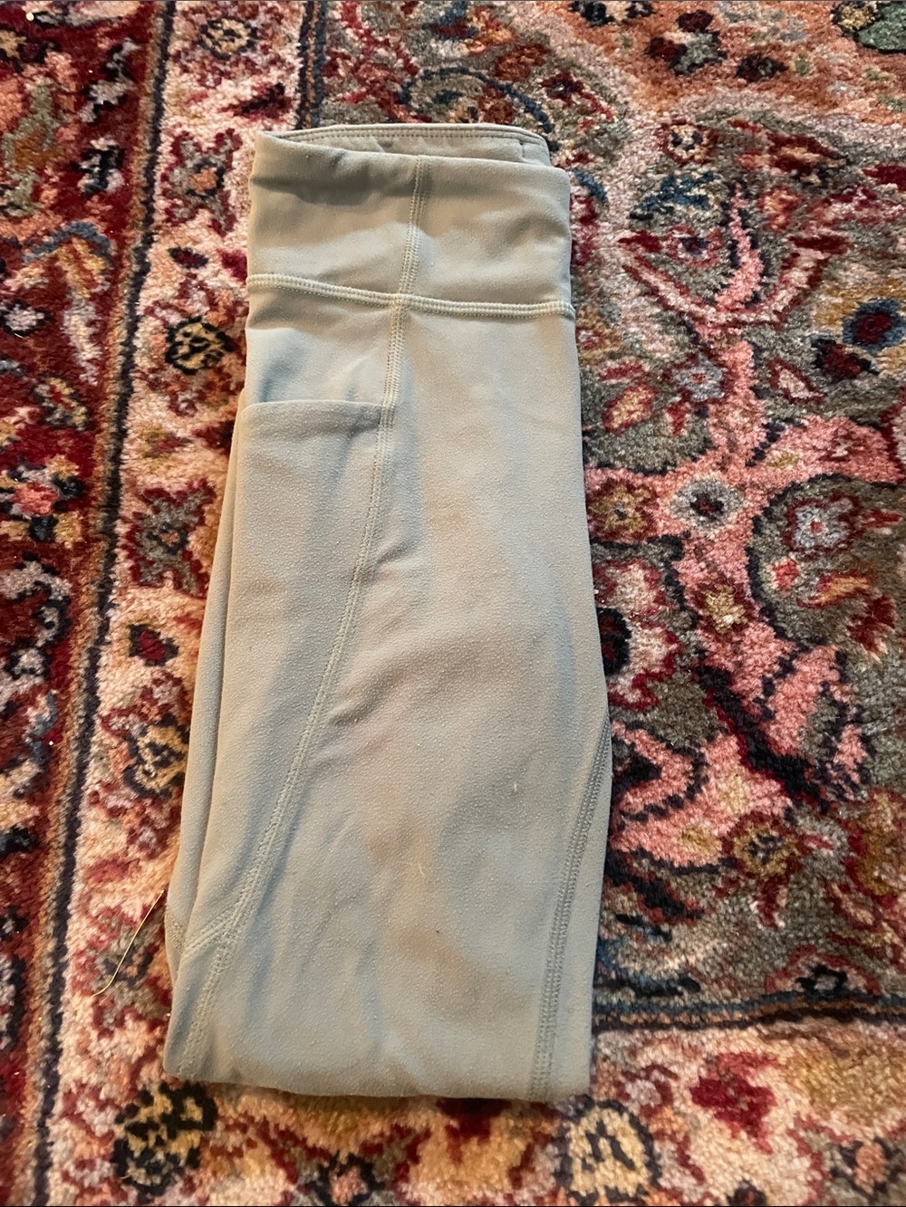 Athleta Kids Sage Green Performance Leggings with Side Pocket